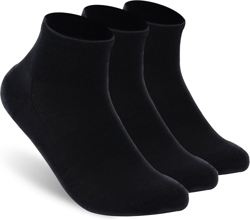 Merino Wool Ankle Socks, Men'S Women'S 90% Wool Athletic Thin Running Moisture Wicking Socks, 3 Pairs