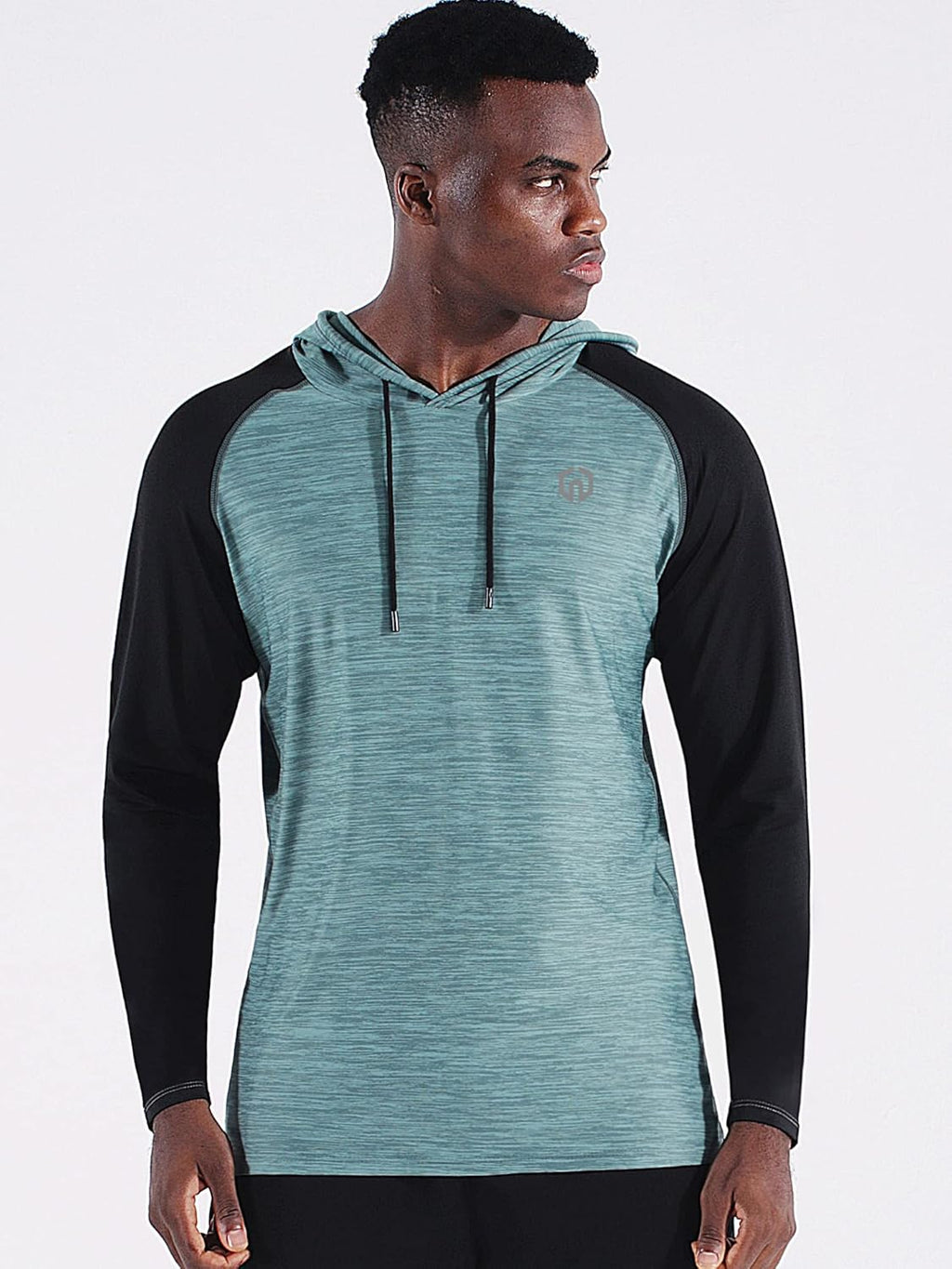 Men'S Dry Fit Athletic Shirt Workout Running Long Sleeve Shirts with Hoods