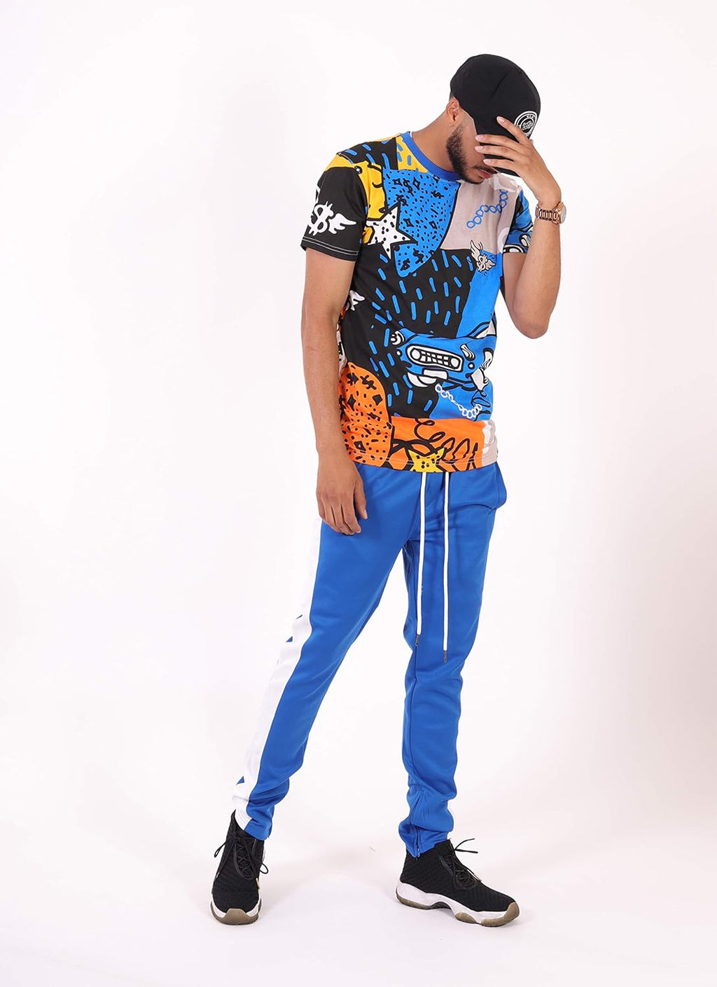 brand Mens Hipster Hip-Hop Premium Tee - Stylish 80'S Classic Retro Print T-Shirt