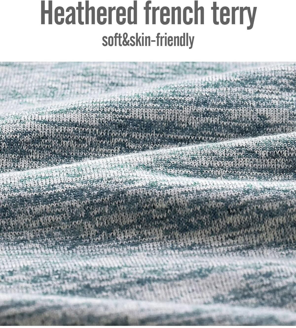 Mens Lounge Shorts Knit Terry Cloth Drawstring Athletic Sweat Shorts with Pockets 6 Inch