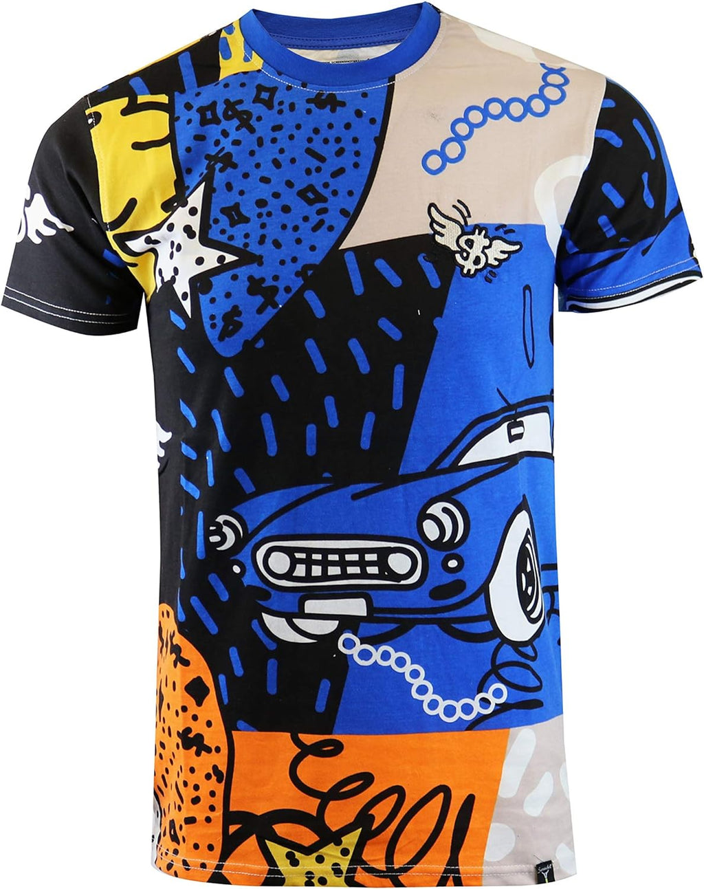 brand Mens Hipster Hip-Hop Premium Tee - Stylish 80'S Classic Retro Print T-Shirt