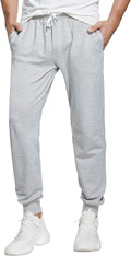 Men'S Joggers Sweatpants Cotton Casual Pants with Pockets Drawstring Gym Workout Athletic Training Pants