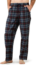 Men'S Pajama Pants Cotton Flannel Plaid Lounge Fleece Warm Sleepwear Pants PJ Bottoms Drawstring and Pockets M39/M128