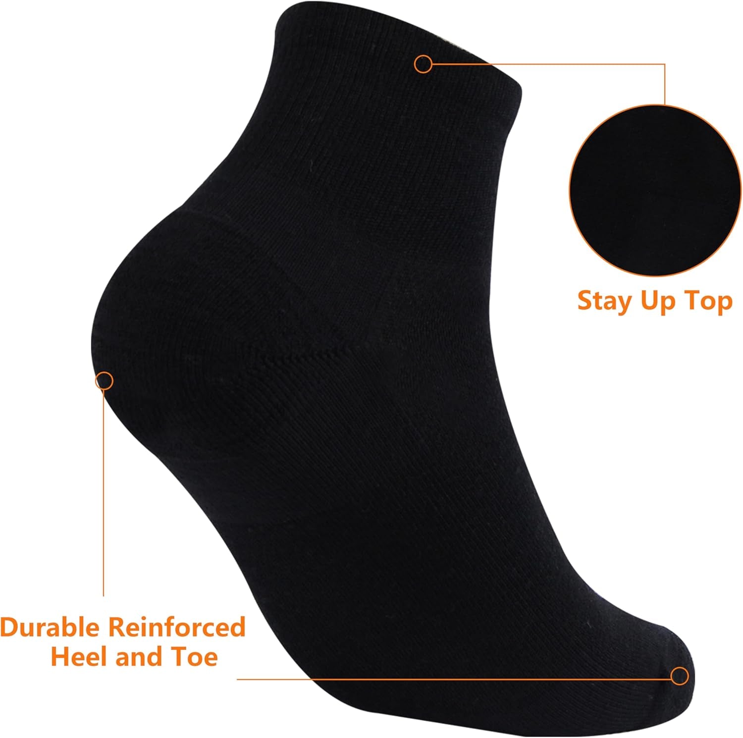 Merino Wool Ankle Socks, Men'S Women'S 90% Wool Athletic Thin Running Moisture Wicking Socks, 3 Pairs