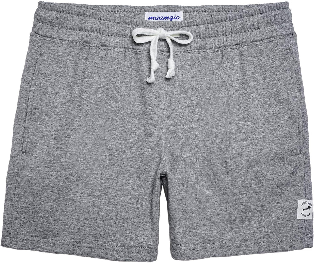 Mens Athletic Gym Shorts 5.5" Elastic Waist Casual Pajama Pocket Jogger Men Workout Short Pants